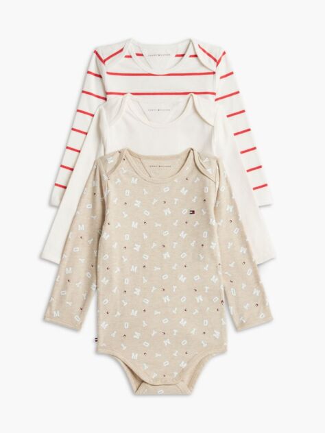 Multi 3-Pack Essential Long Sleeve Bodysuits  Newborn
