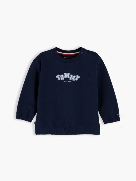 Blue Flag Embroidery Crew Neck Sweatshirt  Newborn