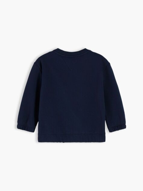 Blue Flag Embroidery Crew Neck Sweatshirt  Newborn