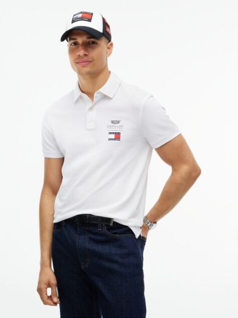Άσπρο TH x Cadillac Formula 1® Μπλούζα Πόλο Με Λογότυπο  Unisex