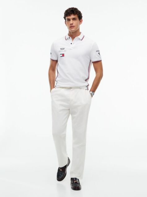Άσπρο TH x Cadillac Formula 1® Team Pérez 11 Μπλούζα Πόλο  Unisex