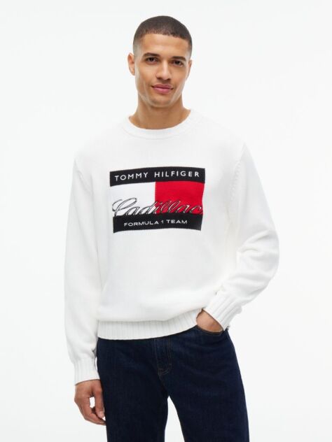 Άσπρο TH x Cadillac Formula 1® Team Πουλόβερ Με Λογότυπο  Unisex