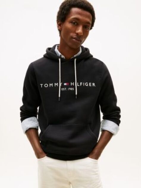 Black Logo Flex Fleece Hoody  Men