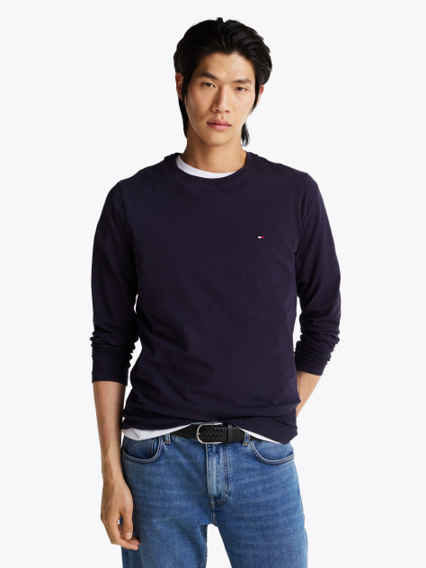 Blue Extra Slim Fit Long Sleeve T-Shirt  Men