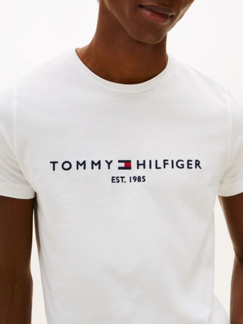 White Core Tommy Logo Tee  Men