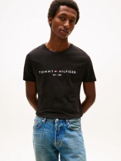 Black Core Tommy Logo Tee  Men