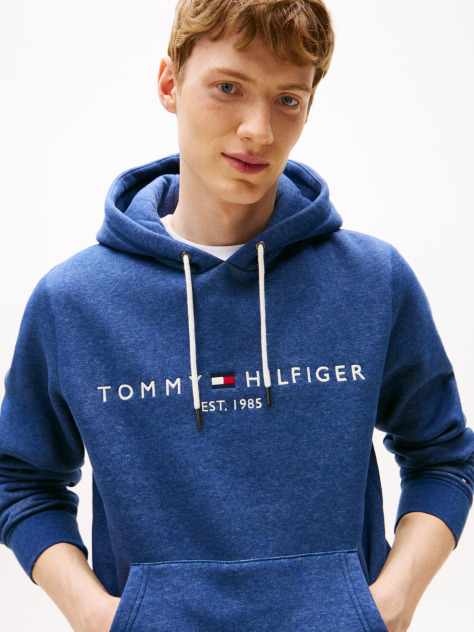 Μπλε Flex Hoody Με Λογότυπο  Άνδρες