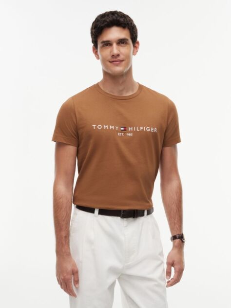 Καφέ T-Shirt Απο Οργανικό Βαμβάκι  Άνδρες
