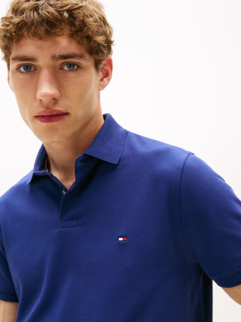 Blue 1985 Organic Cotton Regular Fit Polo  Men