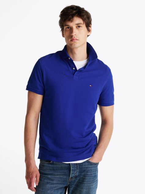 Blue 1985 Organic Cotton Regular Fit Polo  Men