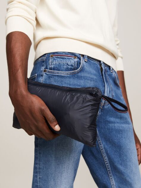 Blue Recycled Quilted Packable Vest  Men