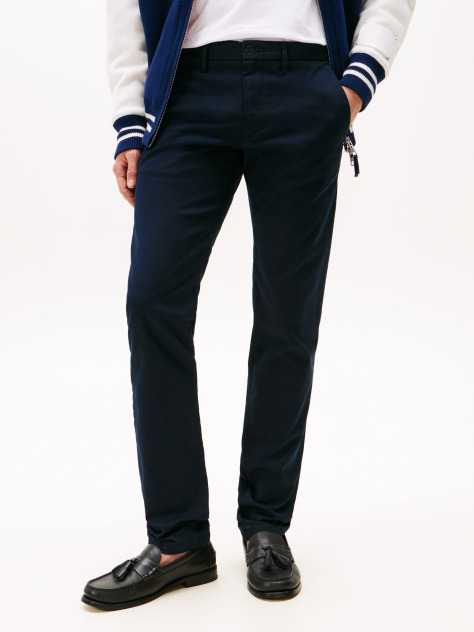 Blue Bleecker Stretch Cotton Chinos  Men