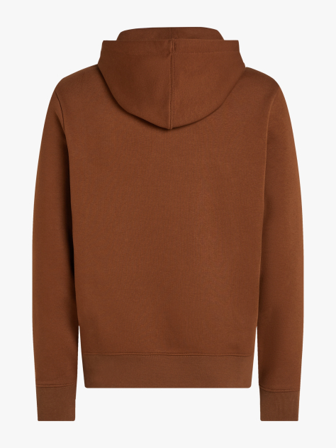 Brown Script Logo Hoodie  Men
