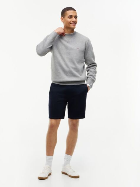Grey Fleece Crew Neck Sweatshirt  Men