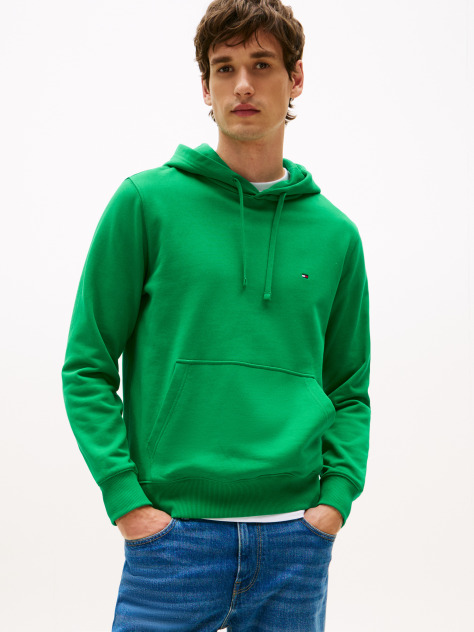 Πράσινο Hoody Από Βαμβακερό Terry Με Κεντητό Σημαιάκι  Άνδρες