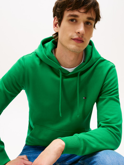 Πράσινο Hoody Από Βαμβακερό Terry Με Κεντητό Σημαιάκι  Άνδρες