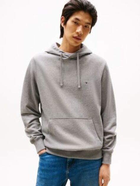 Γκρι Hoody Από Βαμβακερό Terry Με Κεντητό Σημαιάκι  Άνδρες