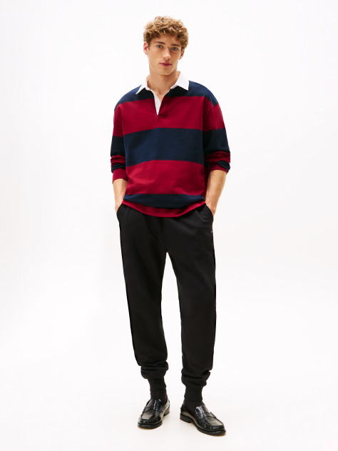 Black Terry Cuffed Leg Joggers  Men
