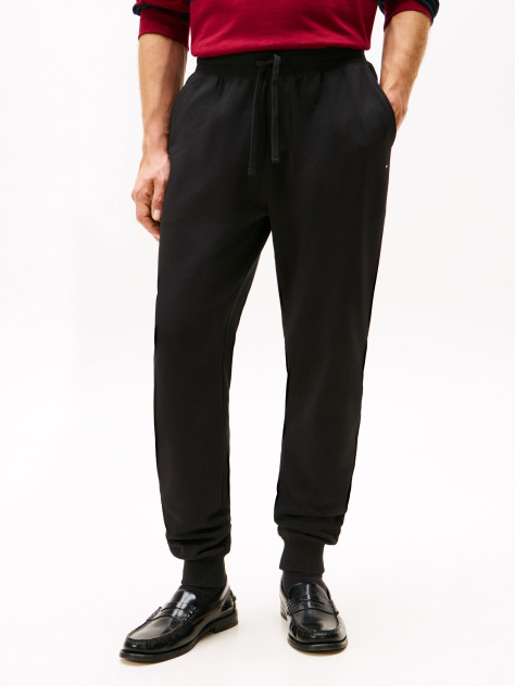 Black Terry Cuffed Leg Joggers  Men