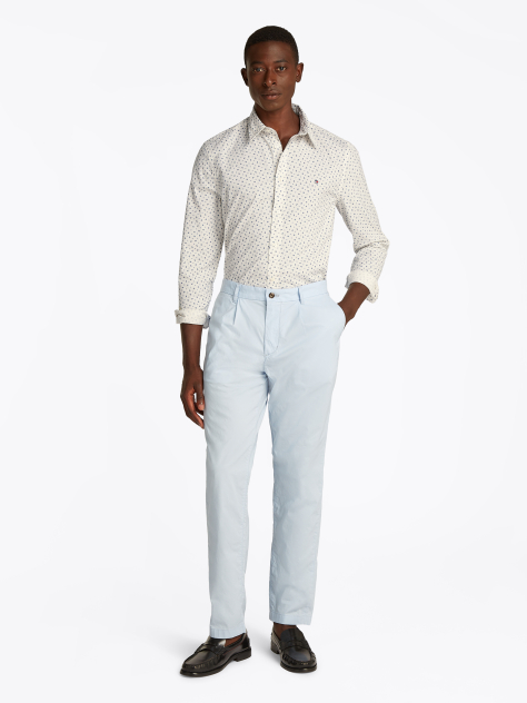 White TH Flex Slim Fit Poplin Shirt  Men