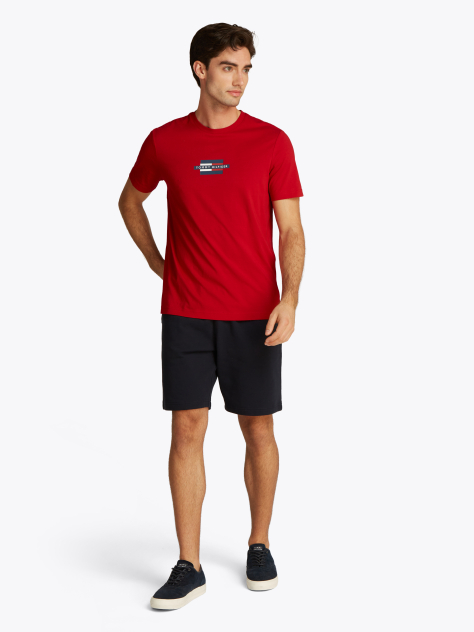 Red Flag Logo Print T-Shirt  Men