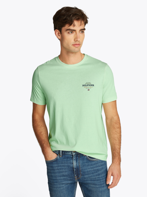 Green Logo Crew Neck T-Shirt  Men
