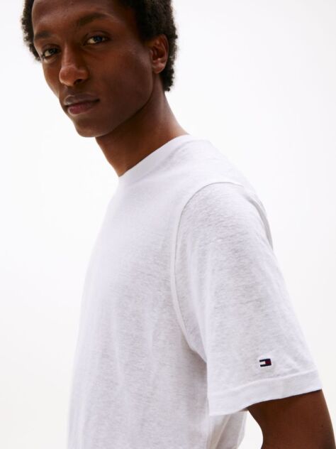 White Linen T-Shirt  Men