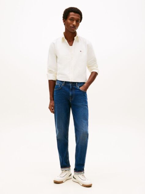 Blue Harlem Relaxed Tapered Leg Jeans  Men