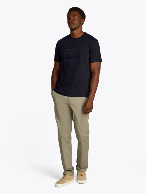 Blue Hilfiger Flag T-Shirt  Men