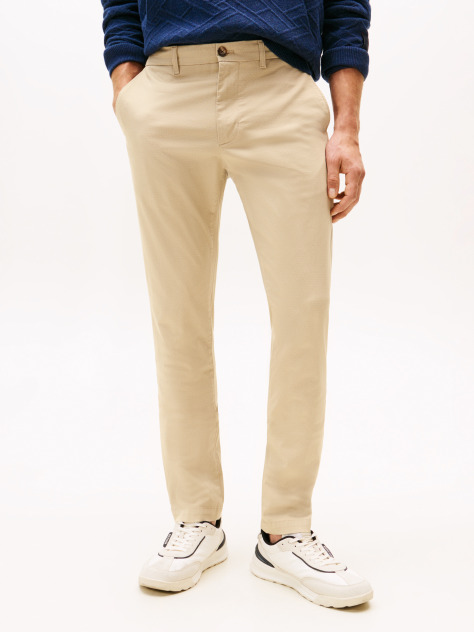 Χακί Bleecker Chino Παντελόνι Με Micro Λογότυπο Σε Slim Γραμμή  Άνδρες