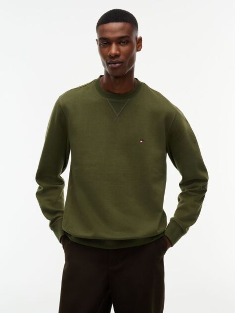 Green Essential Fleece Sweatshirt  Men