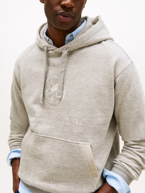 Γκρι Varsity Άνετο Fleece Hoody  Άνδρες