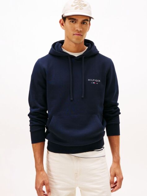 Blue Tommy Logo Hoody  Men