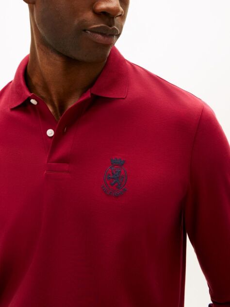 Κόκκινο TH Crest Άνετο Πόλο  Άνδρες