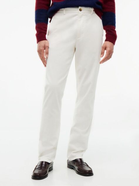 Beige Denton Slim Straight Fine Corduroy Chinos  Men