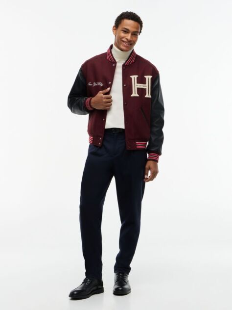 Blue New York Label Tech Wool Blend Trousers  Men