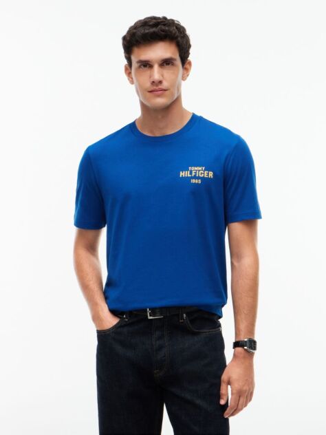 Blue 1985 Graphic Jersey T-Shirt  Men