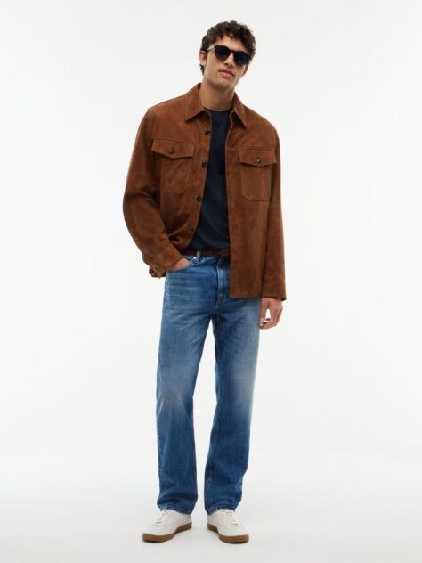 Blue Dover Regular Straight Faded Jeans  Men