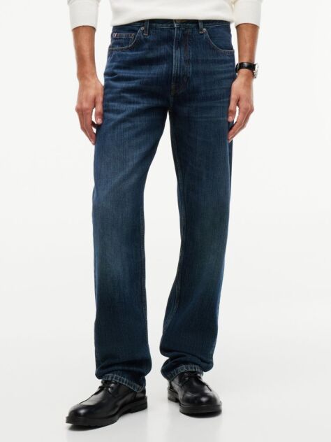 Blue Dover Regular Straight Whiskered Jeans  Men