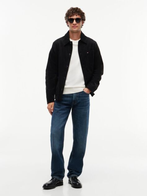 Blue Dover Regular Straight Whiskered Jeans  Men