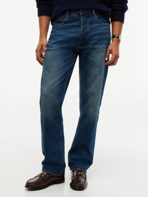 Blue Dover Regular Straight Faded Jeans  Men