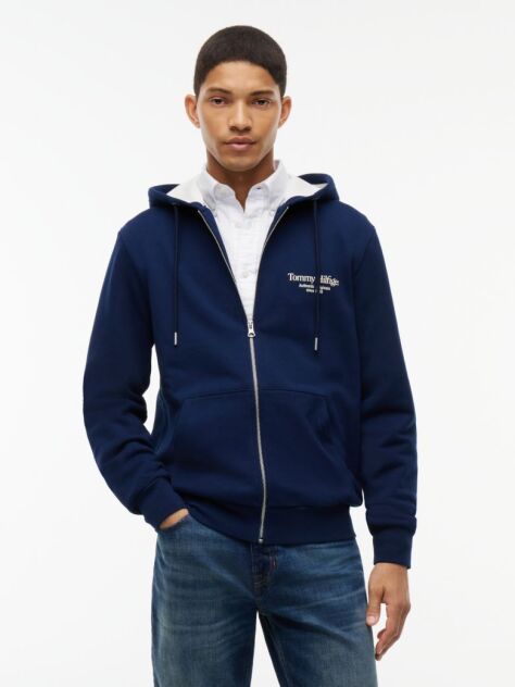 Blue Back Graphic Terry Zip-Thru Hoody  Men