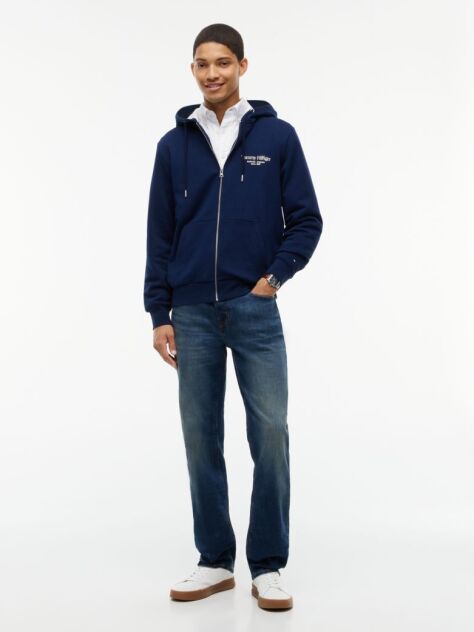 Blue Back Graphic Terry Zip-Thru Hoody  Men