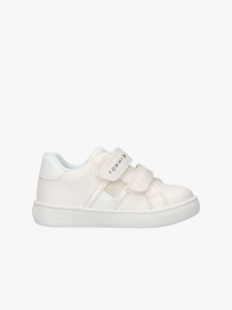 Άσπρο Sneakers Με Velcro Και Glitter  Κορίτσια