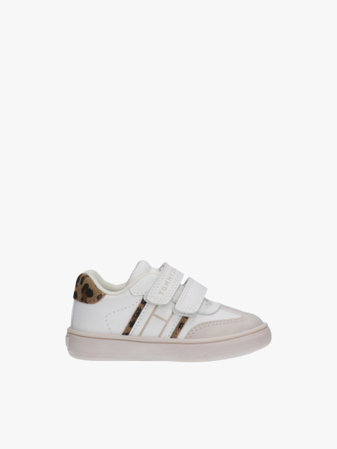 Άσπρο Sneakers Με Χαμηλό Κόψιμο & Velcro  Κορίτσια