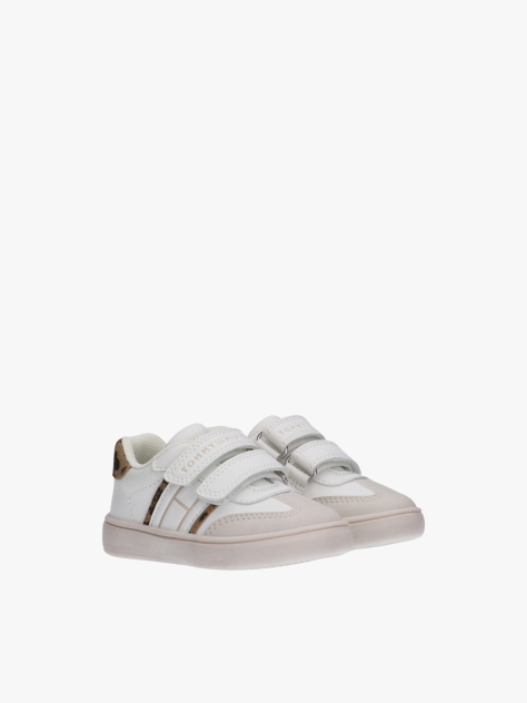 Άσπρο Sneakers Με Χαμηλό Κόψιμο & Velcro  Κορίτσια