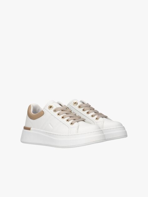 Άσπρο Δετά Sneakers Με Χαμηλό Κόψιμο  Κορίτσια