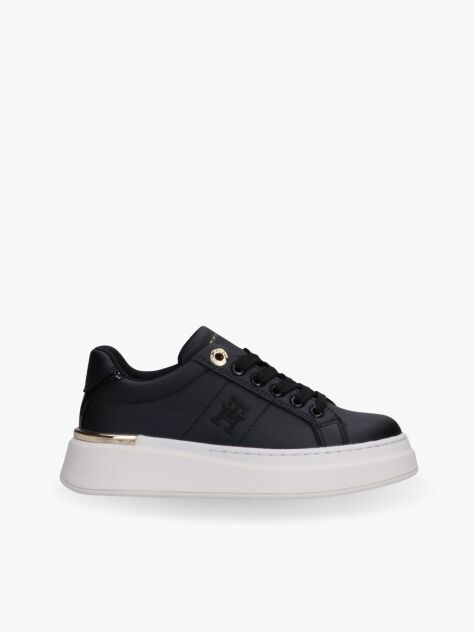 Μαύρο TH Monogram Δετά Sneakers  Κορίτσια
