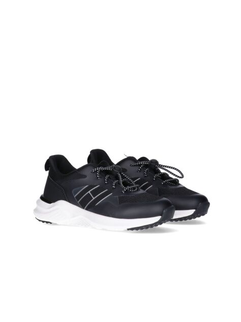 Black Low-Cut Lace Up Sneakers  Kids Unisex