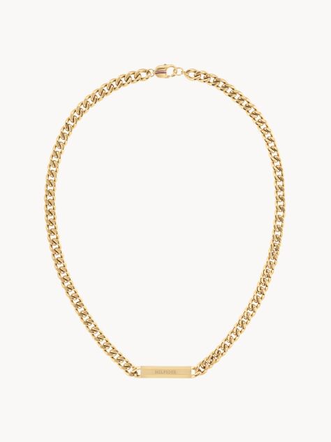 Gold Gold-Tone Chunky Chain Link Necklace  Men